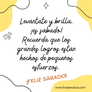 frases motivadoras sábado