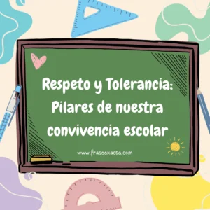 frases convivencia escolar