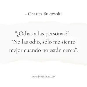 frases de Charles Bukowski