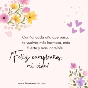 frases de cumpleaños para mi esposa