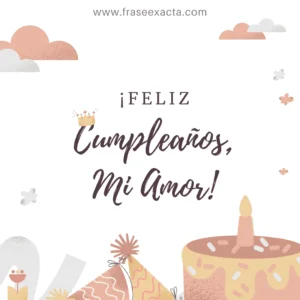 feliz cumpleaños para mi esposa