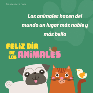 día mundial de los animalitos